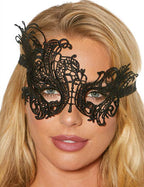 2Pcs Tether Black Lace Eye Mask