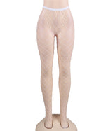 Fashion White Sparkle Fishnet Pantyhose