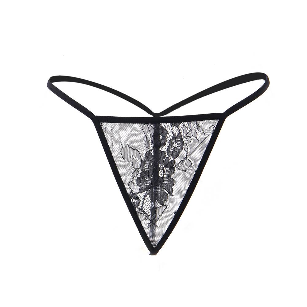 Plus Size Intimate Long Sleeve Eyelash Black Lace Short Sleepwear With Thong