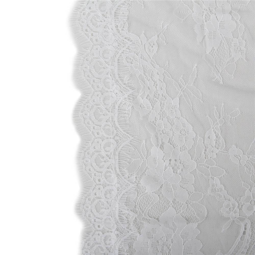 Plus Size Intimate Long Sleeve White Eyelash Lace Short Sleepwear With Thong