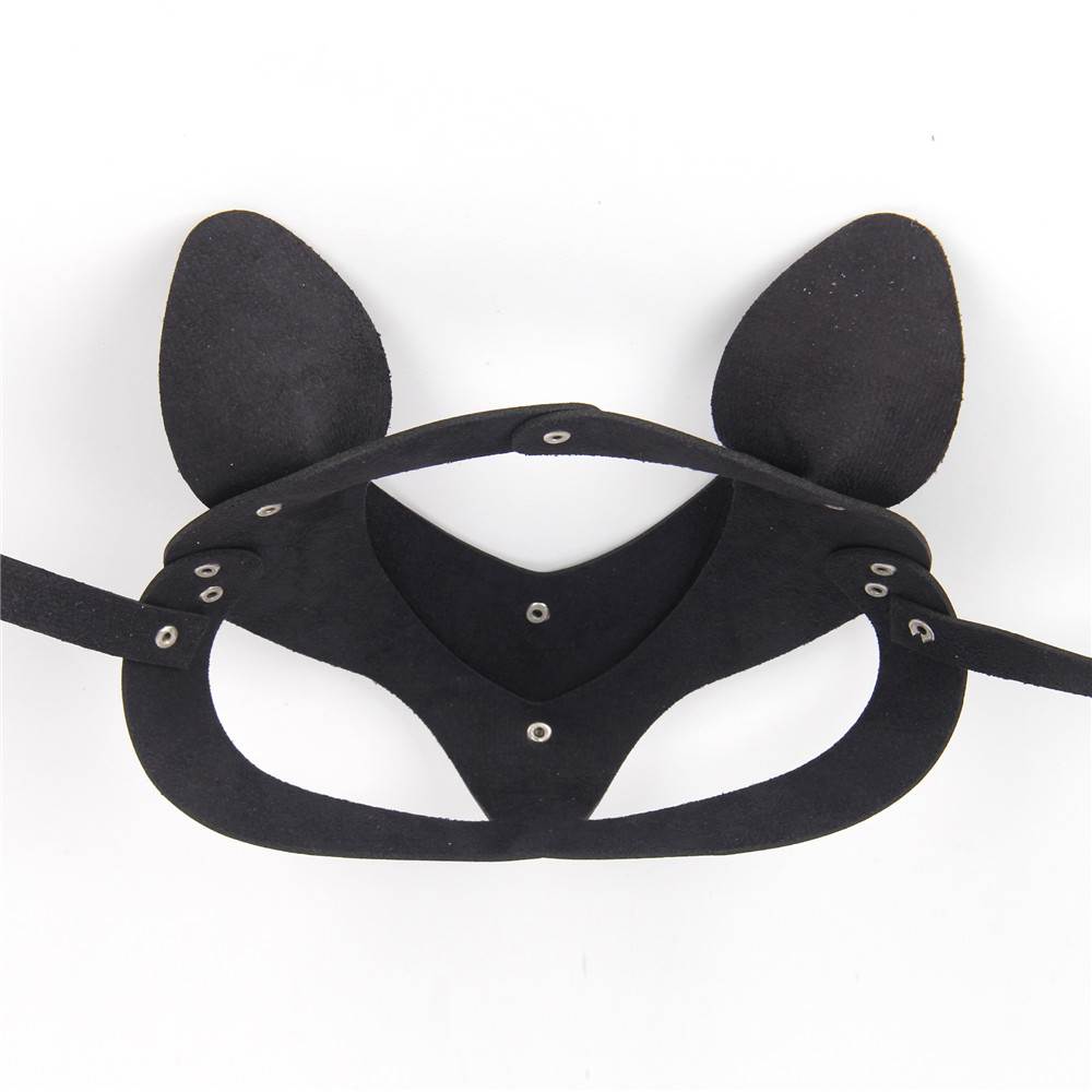 Woman Intimate Elegant Black Cat Eye Mask