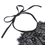 Floral Black Eyelash Lace Lingerie Lingerie Set