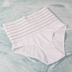 White High-waisted Abdomen And Hip Shaping Corset Pants