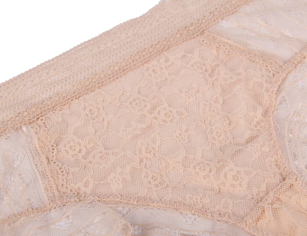 High Quality Floral Lace Intimate High Waist Perspective Panty