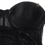 Midnight Sculpt Sheer Corset Bodysuit