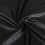 Intimate Solid Black Color Halter Leather Lingerie Dress