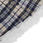 Intimate White Crop Top Plaid Skirt Cosplay Suit Uniform