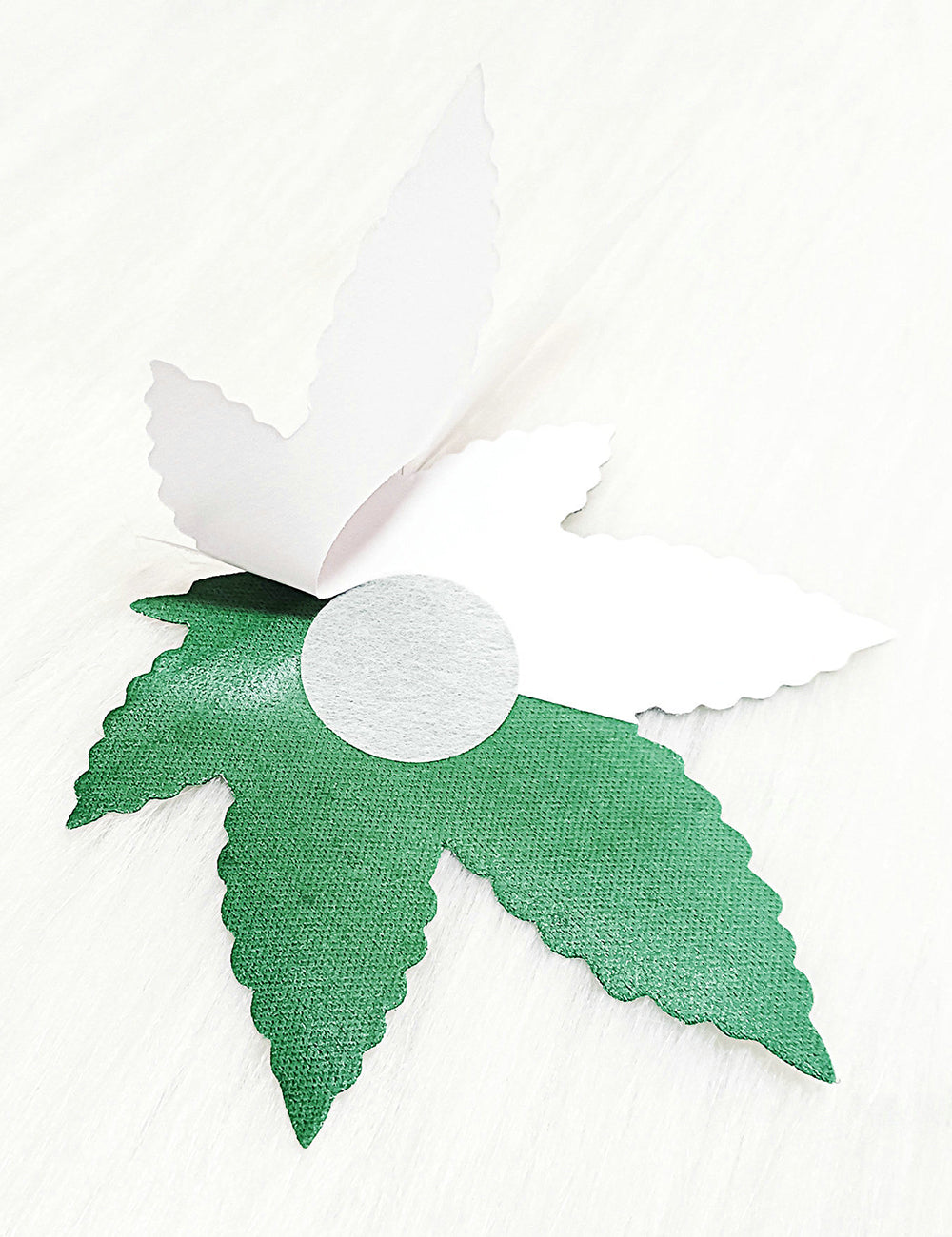 Green Leaf Shape Pasties Cover