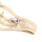 Floral Embroidery Underwire Lingerie Set