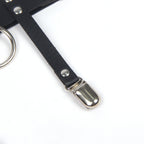 Leather Adjustable Stud Punk Leg Loop Garter Clip