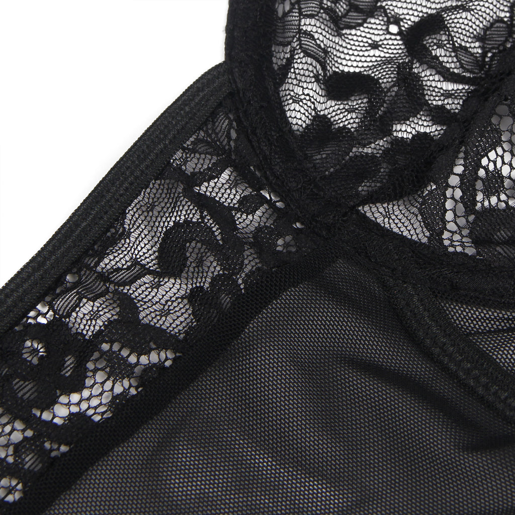 Intimate Slim Lace Garter Leg Ring Teddy