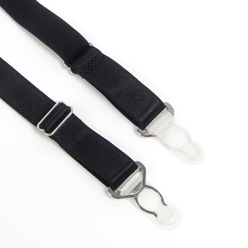 Black Intimate Embroidery Lace Garter Panty