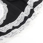 Intimate PU Leather Mesh Maid Costume