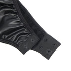 Intimate PU Leather Mesh Maid Costume