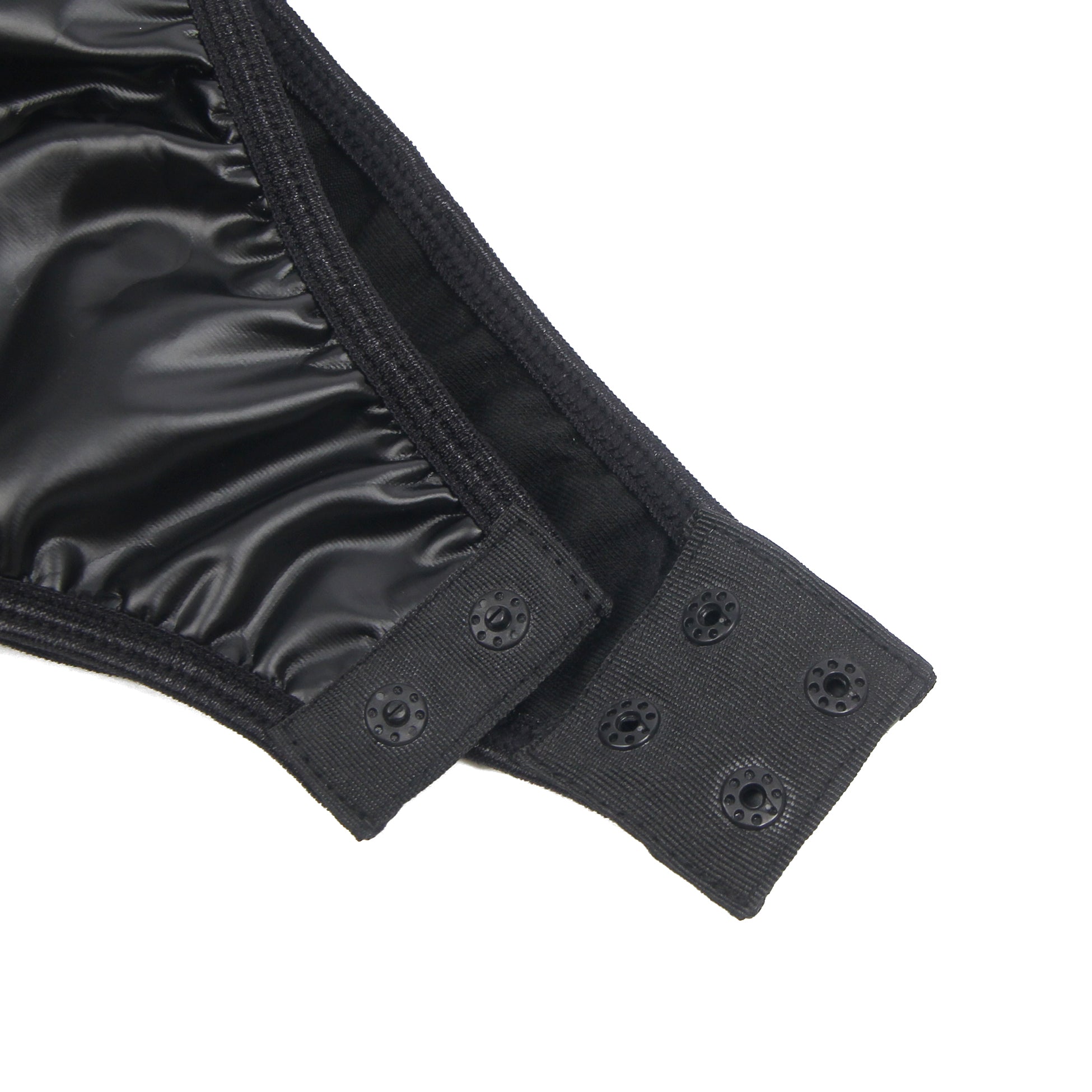 Intimate PU Leather Mesh Maid Costume