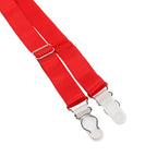 Red Intimate Lace Metal Clips Garter Panty