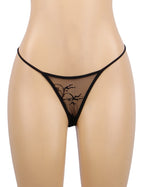 Black Eyelash Lace Intimate Push Up Suspenders Nightdress