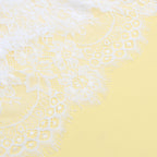 White Eyelash Lace Intimate Push Up Suspenders Nightdress