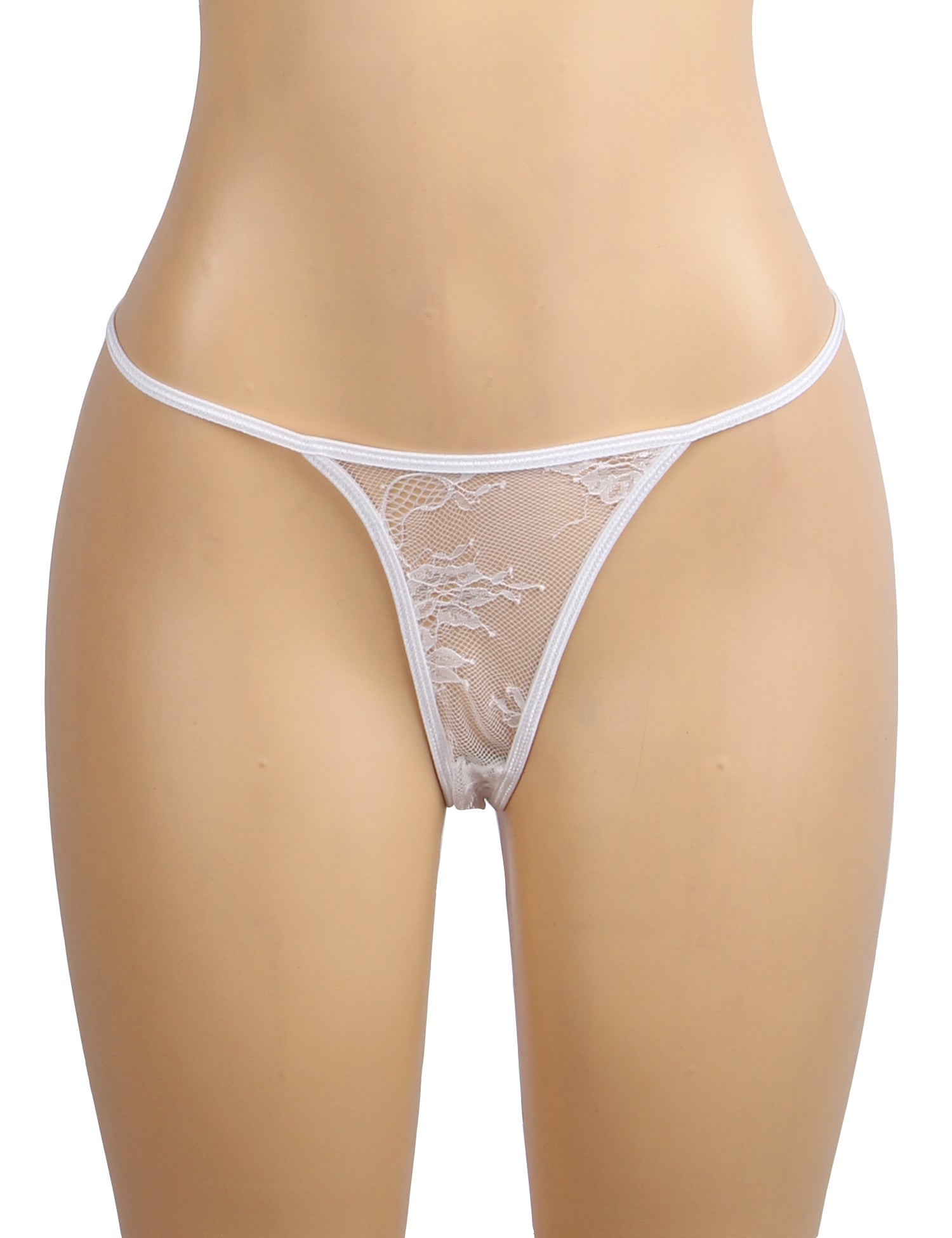 White Eyelash Lace Intimate Push Up Suspenders Nightdress  - Plus Size