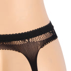 Black Intimate Floral Fishnet Pantyhose Tights