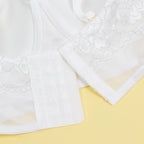 White Intimate Lace Silver String Pattern Lingerie Set