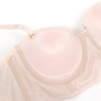 Pink Intimate Lace Golden String Pattern Lingerie Set