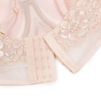 Pink Intimate Lace Golden String Pattern Lingerie Set