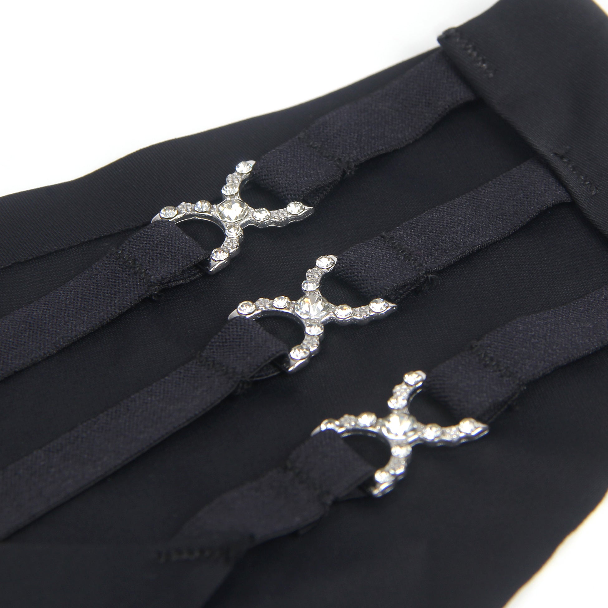 Black Intimate Swimsuit Cloth Rhinestones Seamless Panty