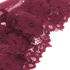 Burgundy Intimate Floral Lace Panty