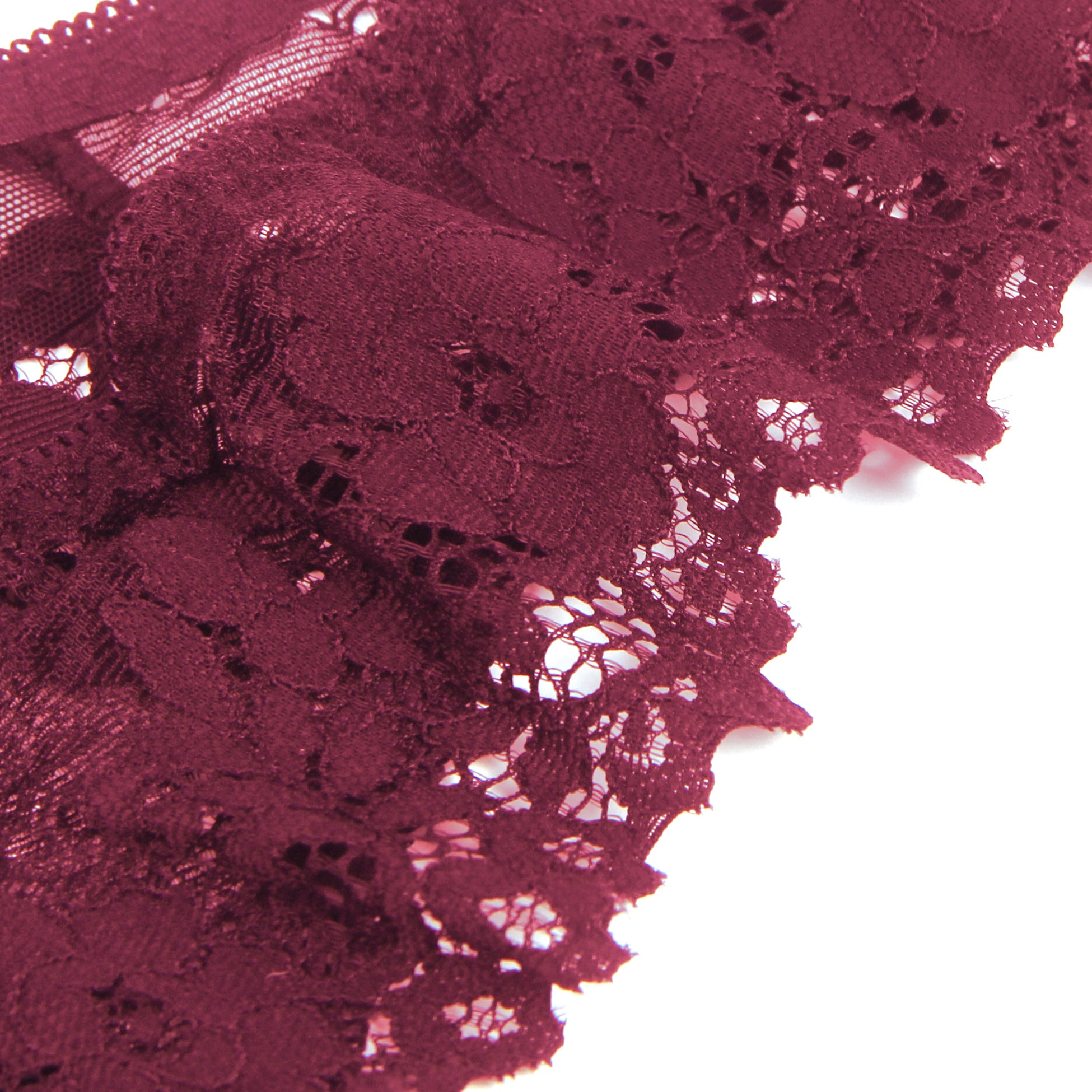 Burgundy Intimate Floral Lace Panty