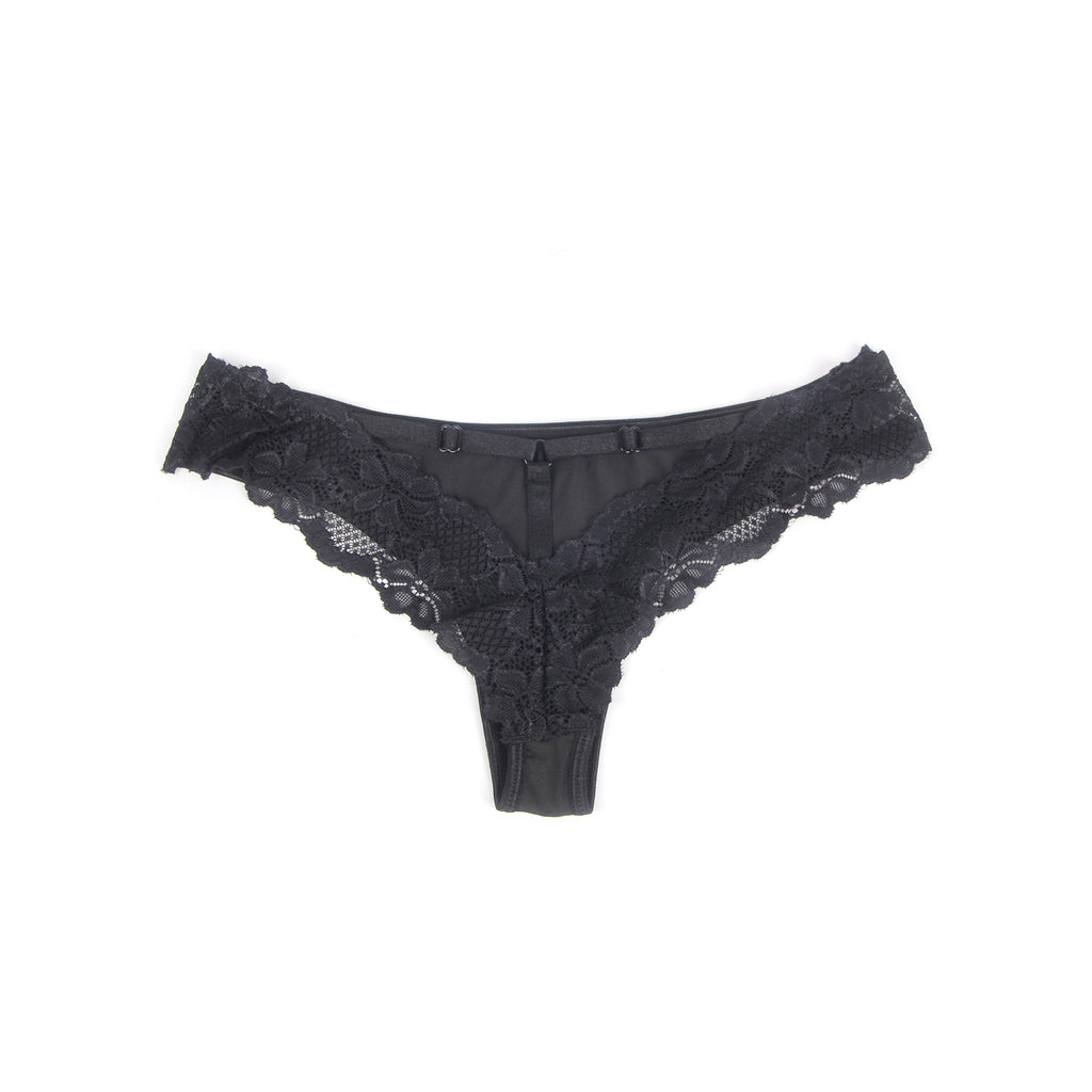 Black Intimate Lace Hollow Out Panty