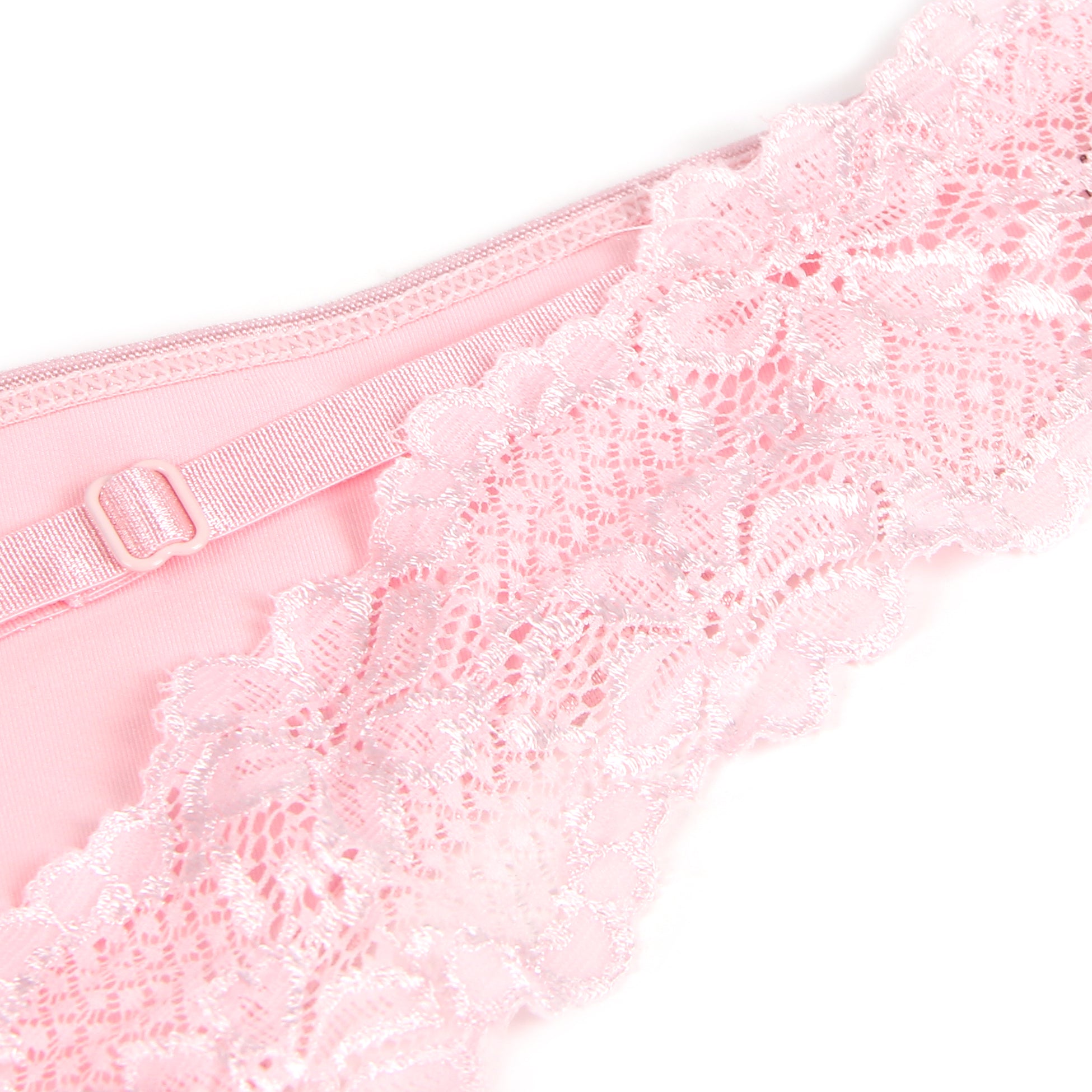 Pink Intimate Lace Hollow Out Panty
