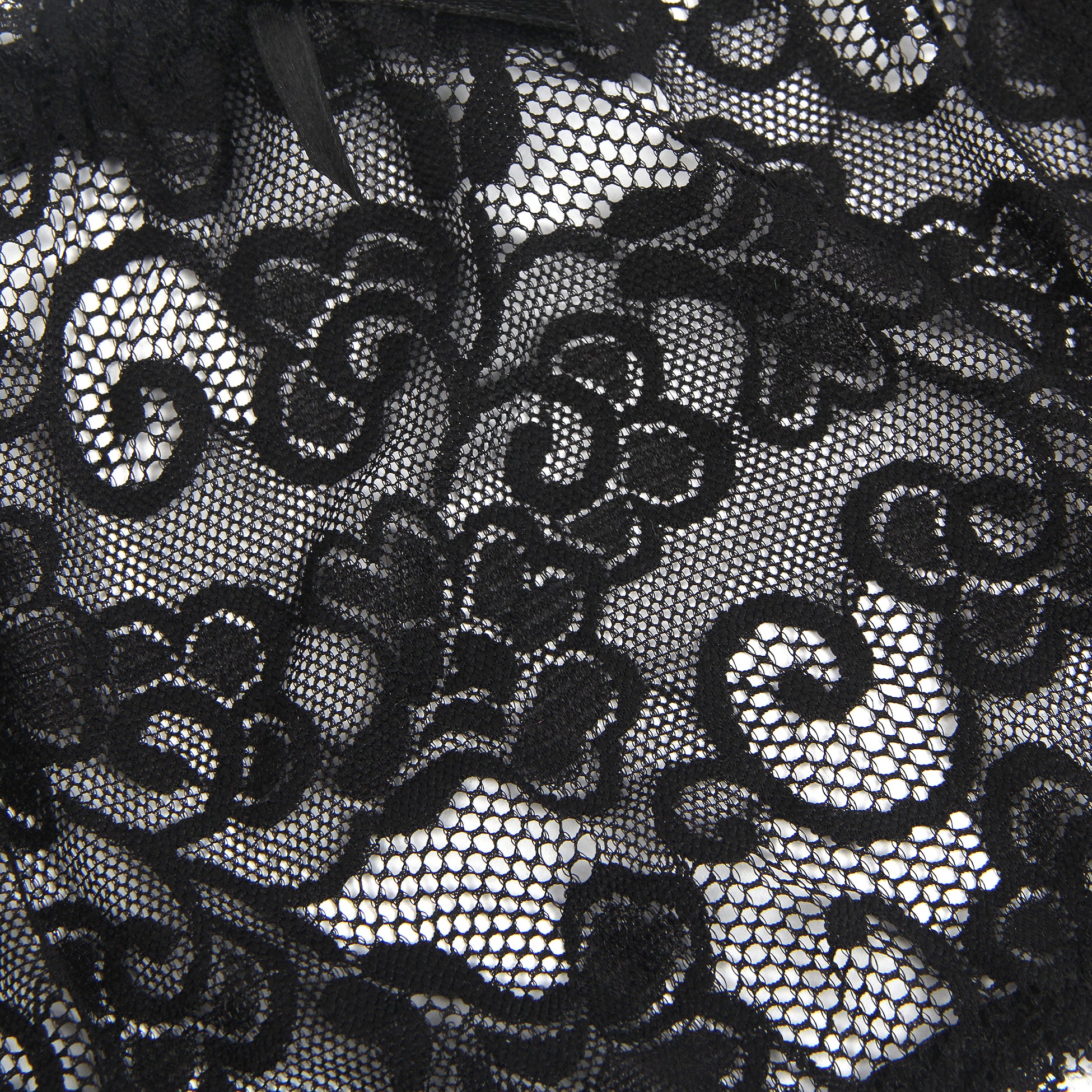 Black Intimate Lace Garter Belt With Metal Buckles