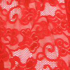 Red Intimate Lace Garter Belt With Metal Buckles