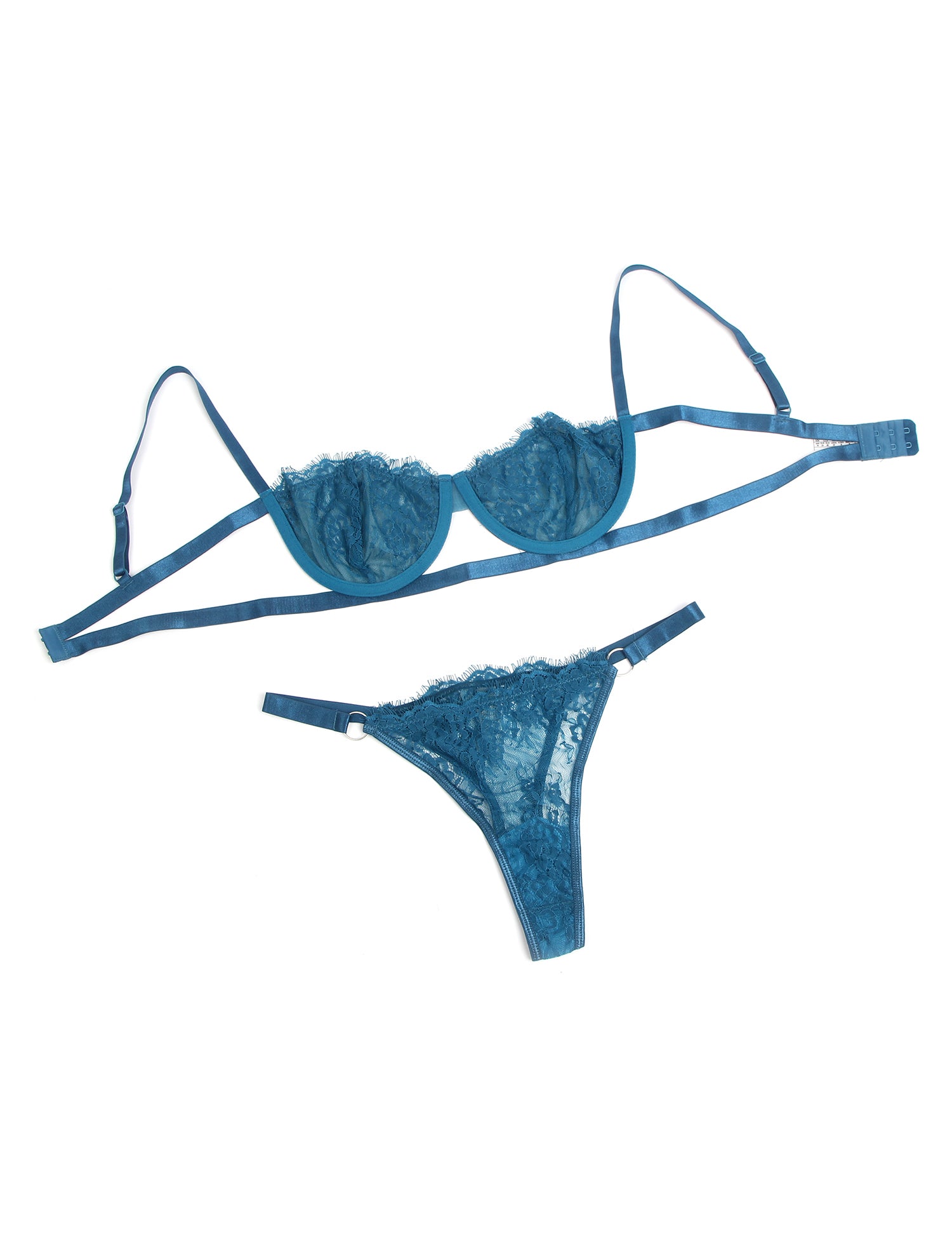 Blue Intimate Lace Lingerie Set