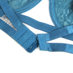 Plus Size Blue Intimate Lace Lingerie Set