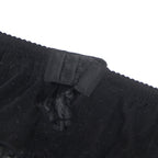 Black Dots Mesh Intimate Garter Belt With Metal Buckles