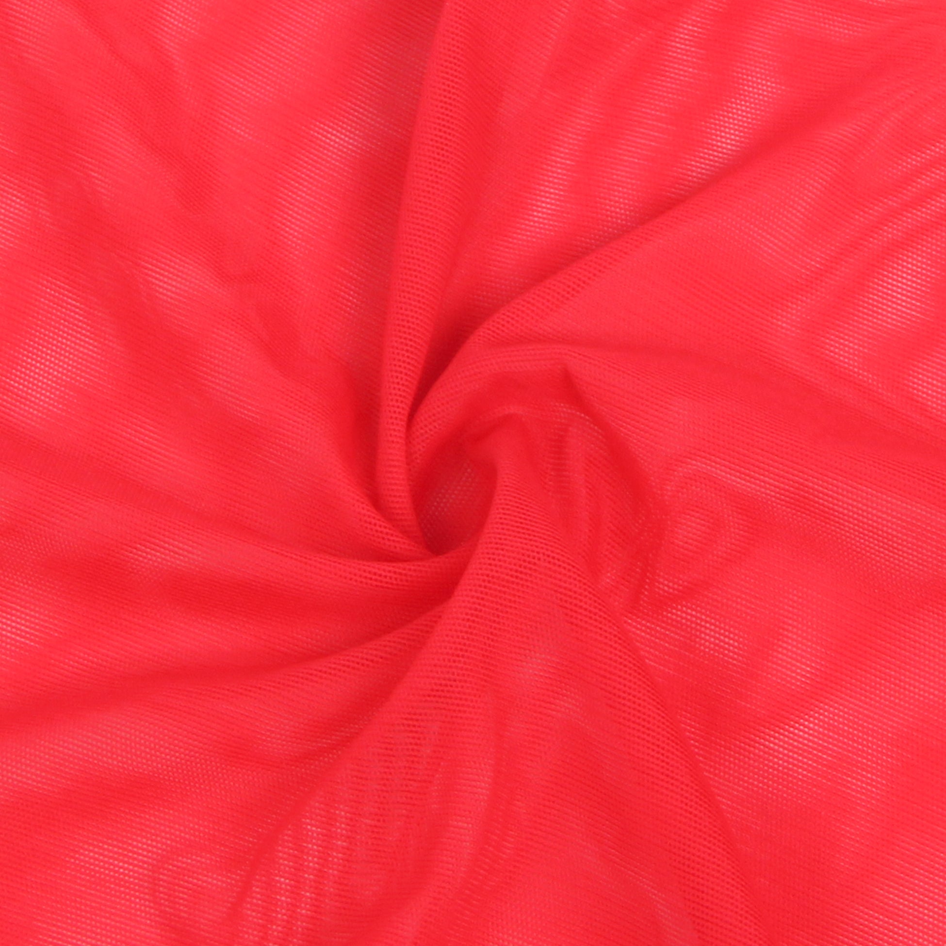 Red Intimate Mesh Mink Fur Trim Short Robe With Belt