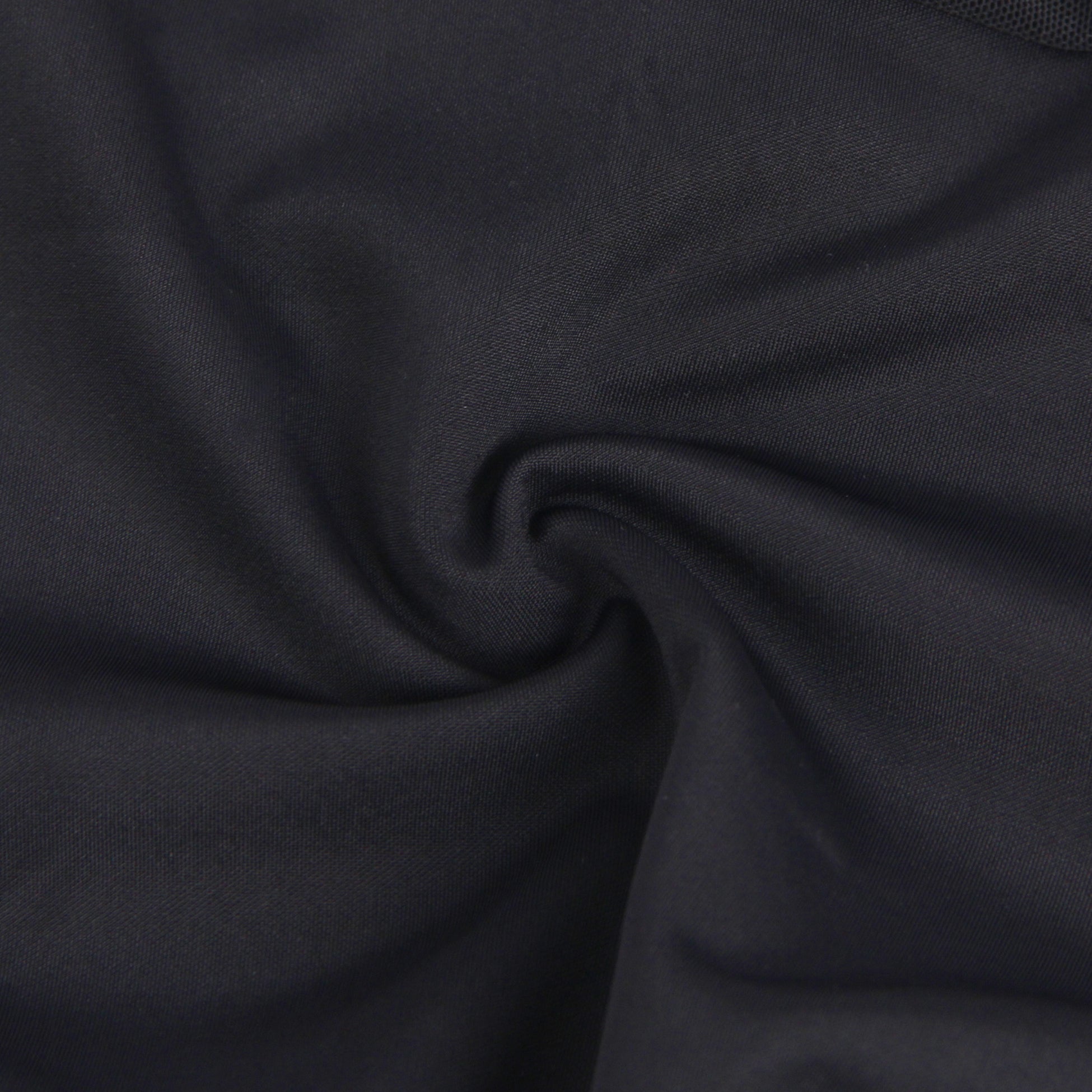 Black Intimate Swim Cloth And Mesh Long Sleeves Open Crotch Bodysuit